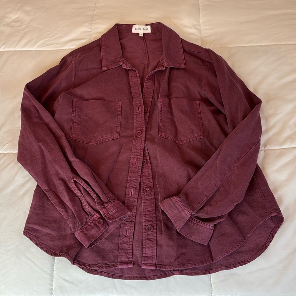 Bella Dahl Purple Button-Up